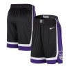 Hombre NBA Sacramento Kings Pantalones 2023-24 Nike Icon Edition Negro Swingman